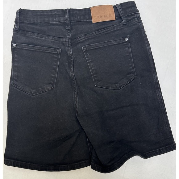 Judy Blue Black Hi-Rise Tummy Control Denim Jean Shorts Size Large Style #150237 - Picture 5 of 5